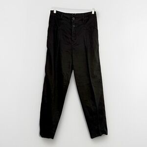 Closed Pearl Jeans Pants Trousers Black Women's Size 28 Linen Blend Italy C91050